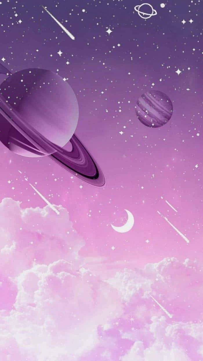 Purple Space Fantasy Artwork Wallpaper