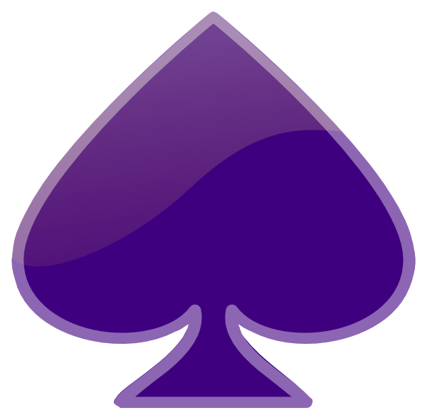 Purple Spade Icon PNG