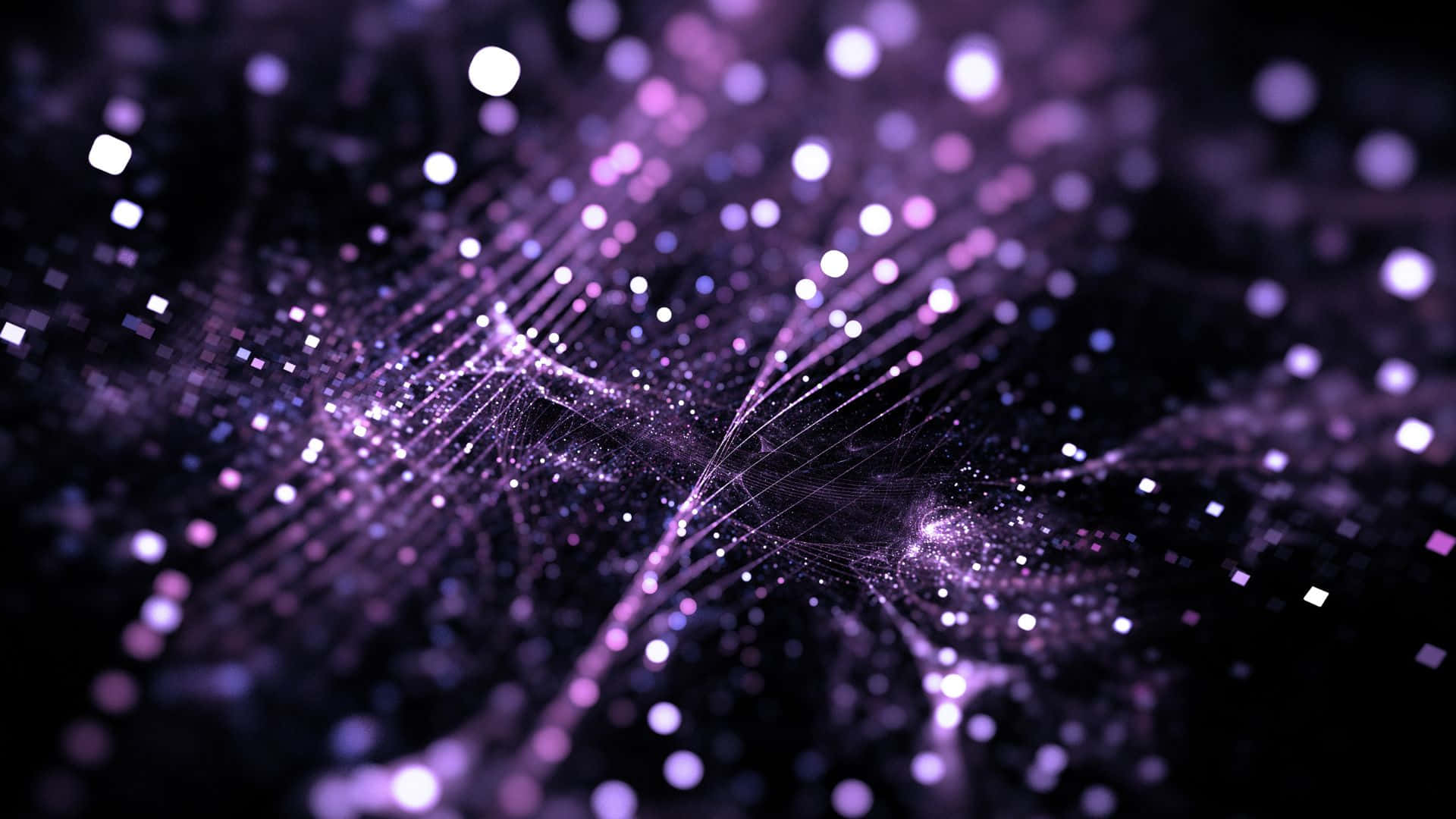 Purple Abstract Background With Stars And Dots