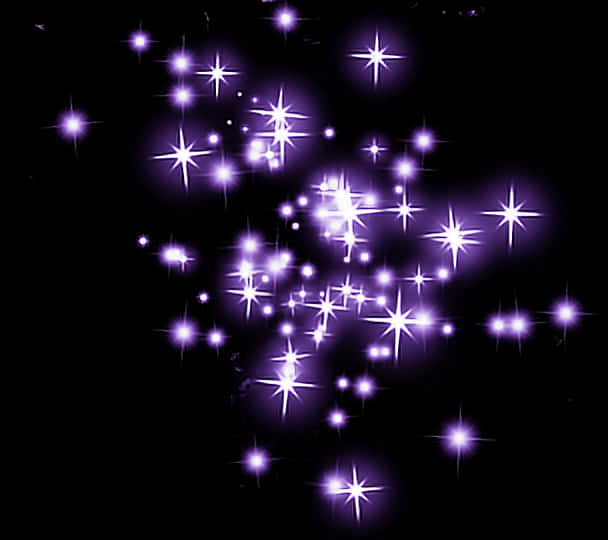 Purple Sparkles Glowing Background PNG