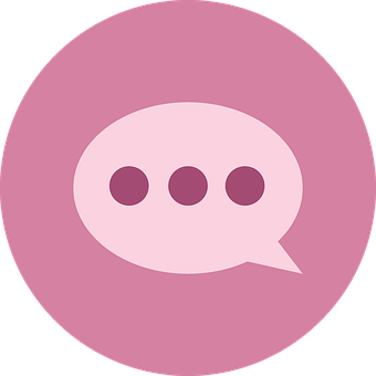 Purple Speech Bubble Icon PNG