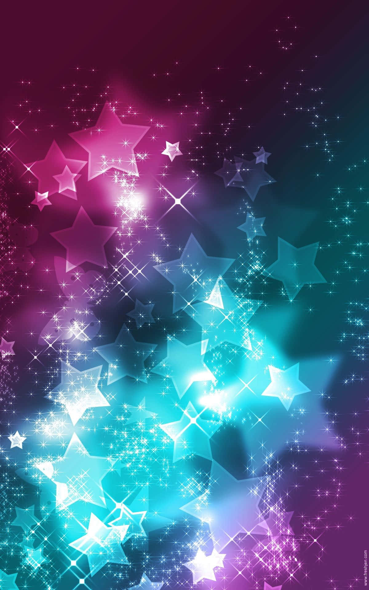 Download Purple Starry Night Sky Wallpaper