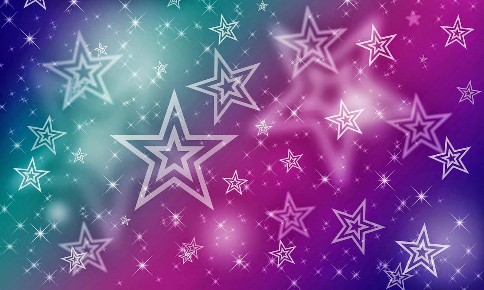 Enchanting Purple Star Background