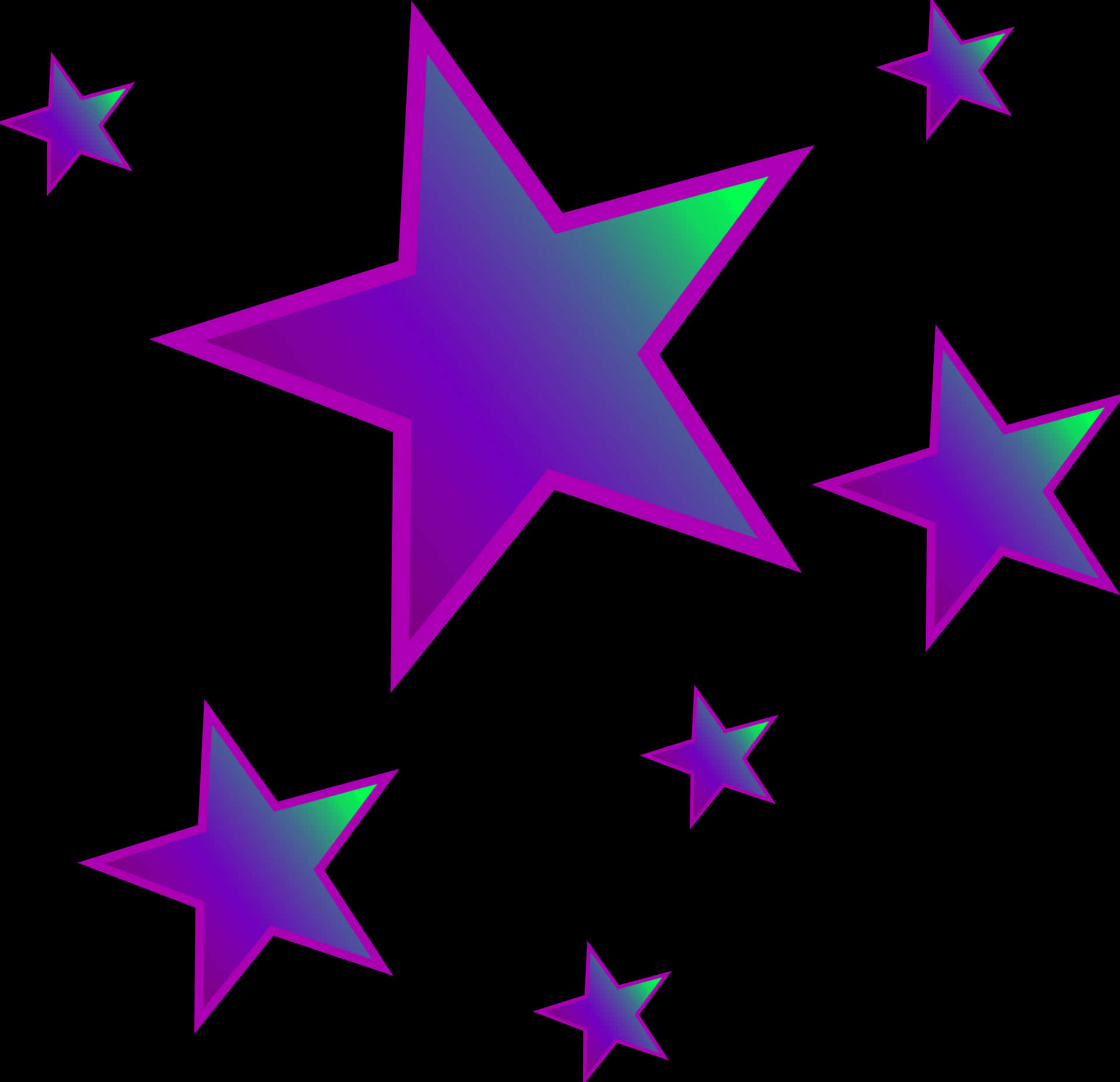 Et storslået lilla stjerne glimt i nattehimlen. Wallpaper