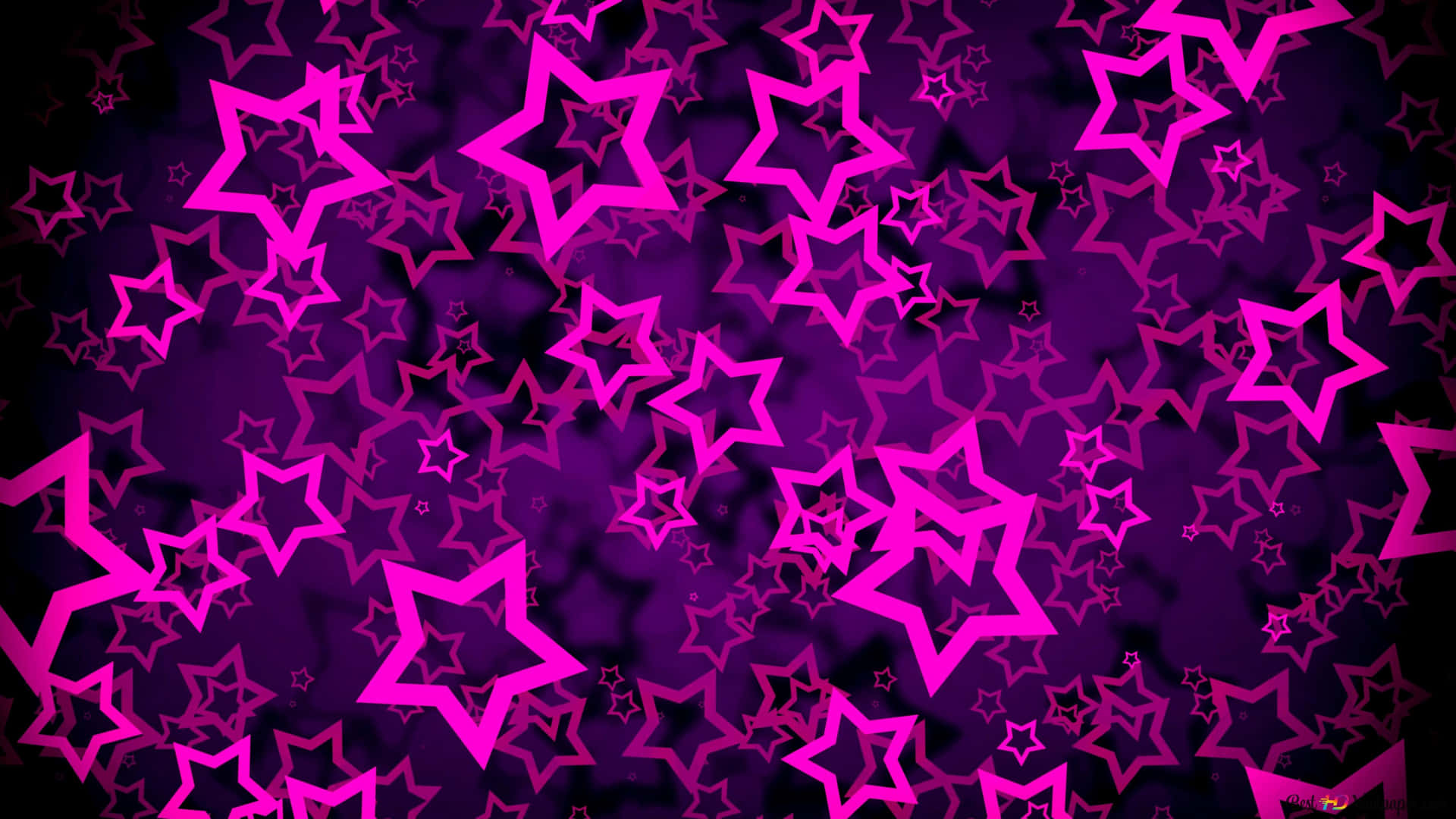 Et glitrende lilla stjerneklar himmel Wallpaper