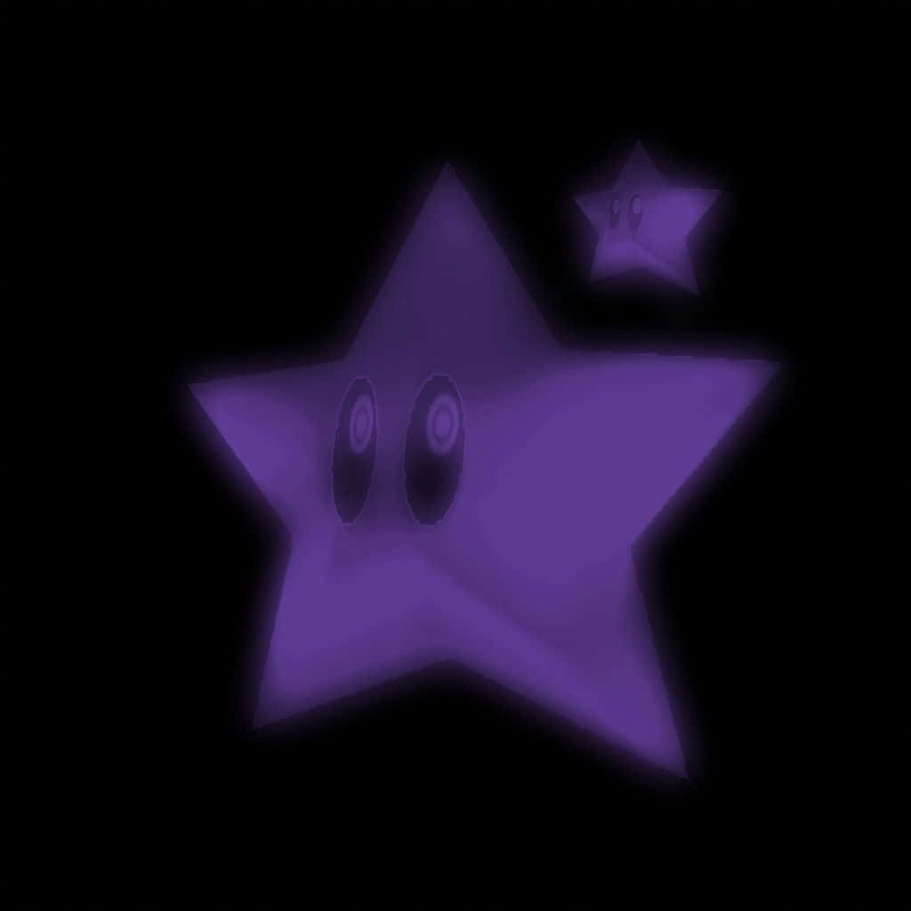 Purple Star Night Glow Wallpaper