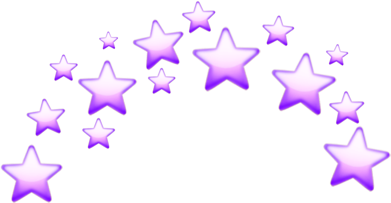 Purple Stars Cluster PNG