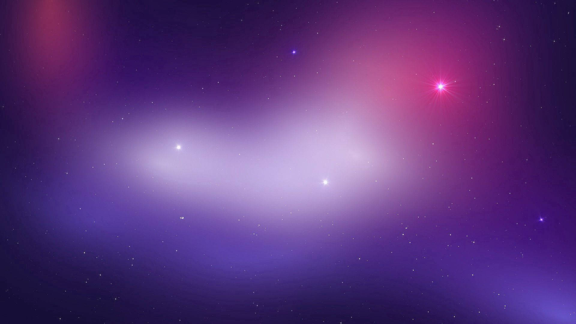 Purple Stars In Galaxy