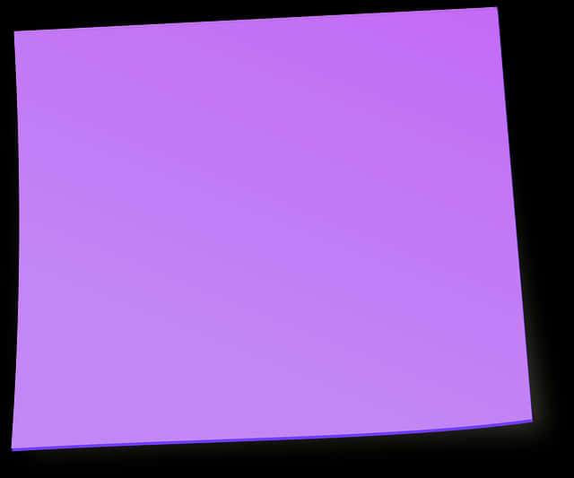 Purple Sticky Note Black Background PNG