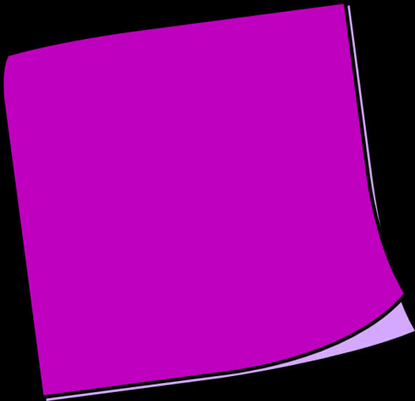 Purple Sticky Note Vector PNG