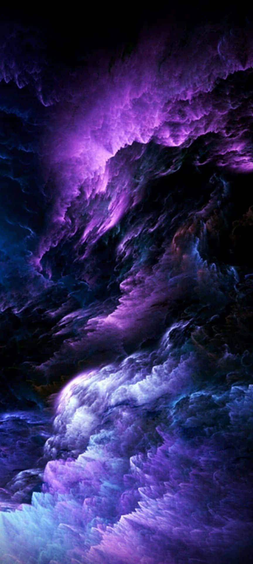 Purple Storm Clouds Abstract Wallpaper
