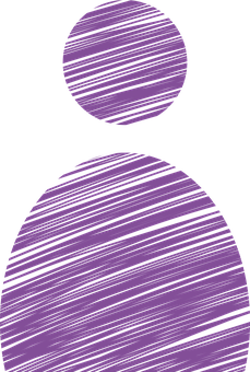 Purple Striped User Icon PNG