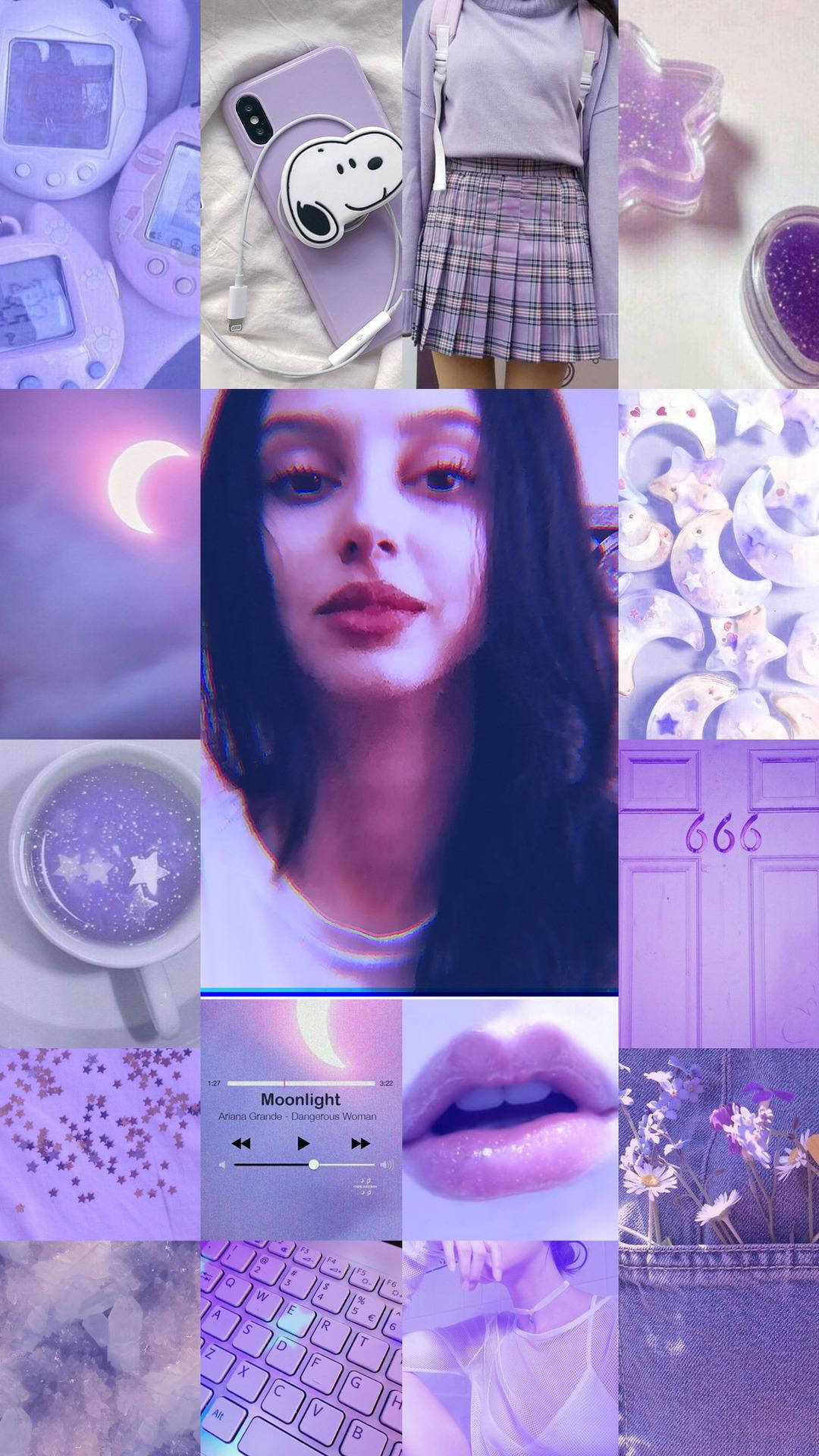 Purple Stuff Aesthetic Collage