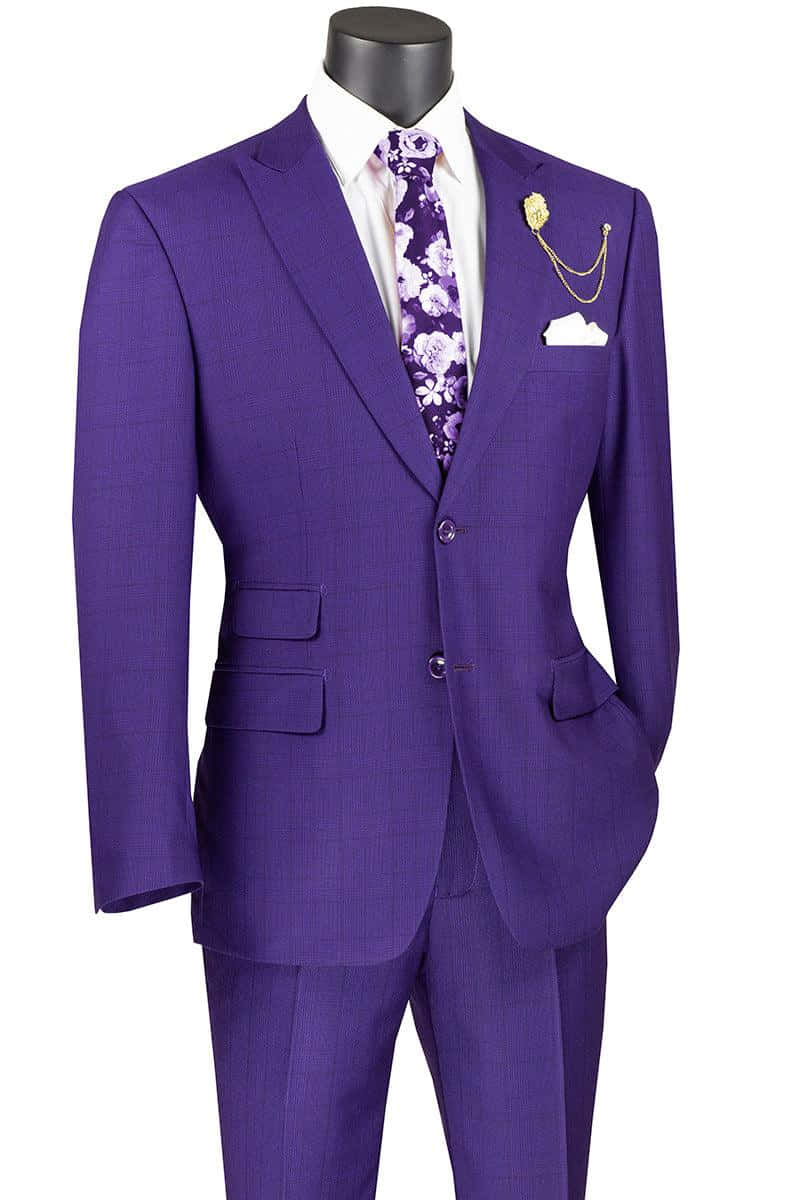 Unleash your inner style with a Purple Suit Wallpaper