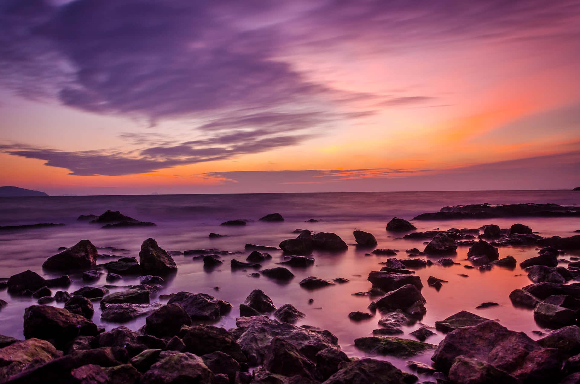 Purple Sunset Cloud Wallpaper