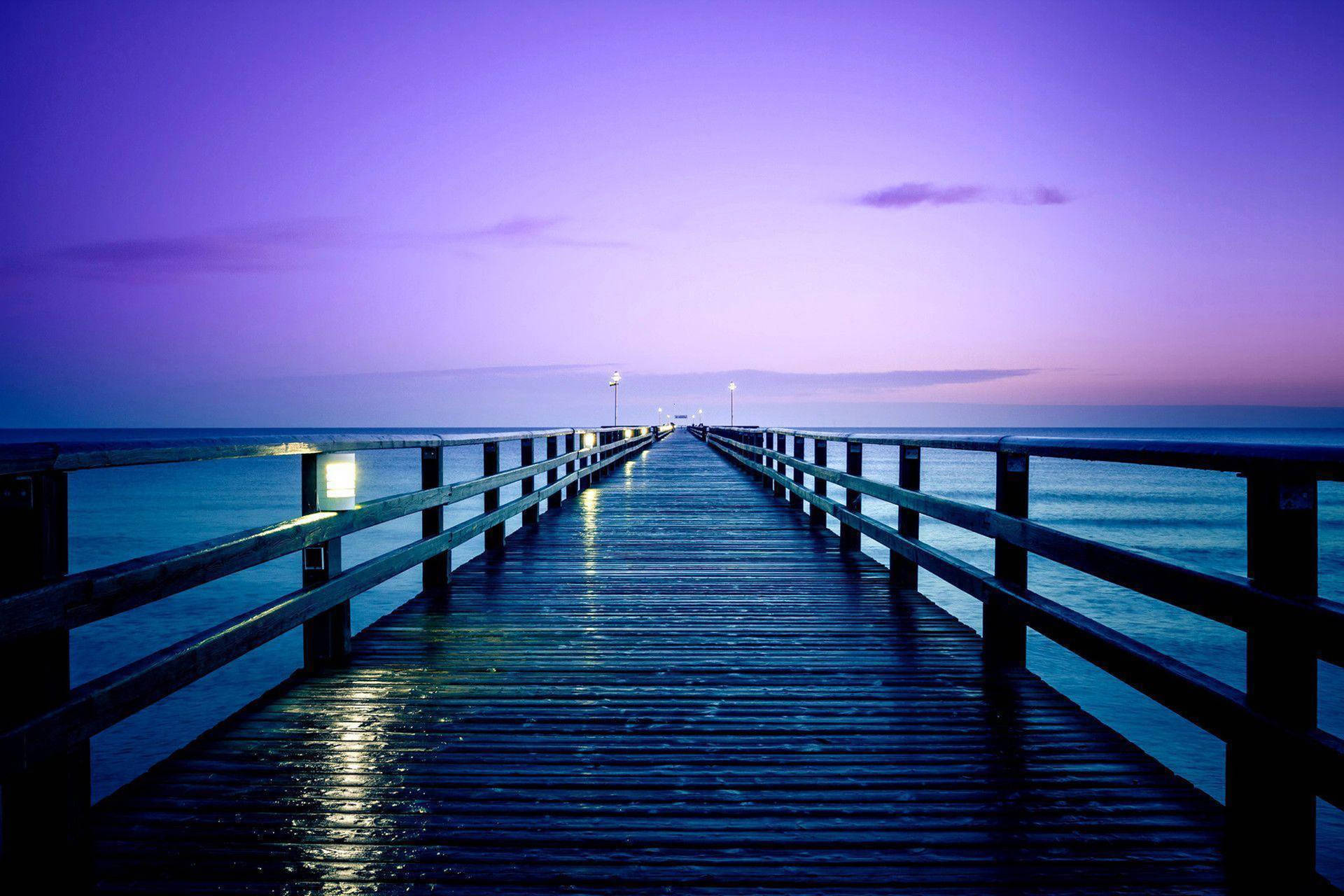 Purple Sunset Ocean View