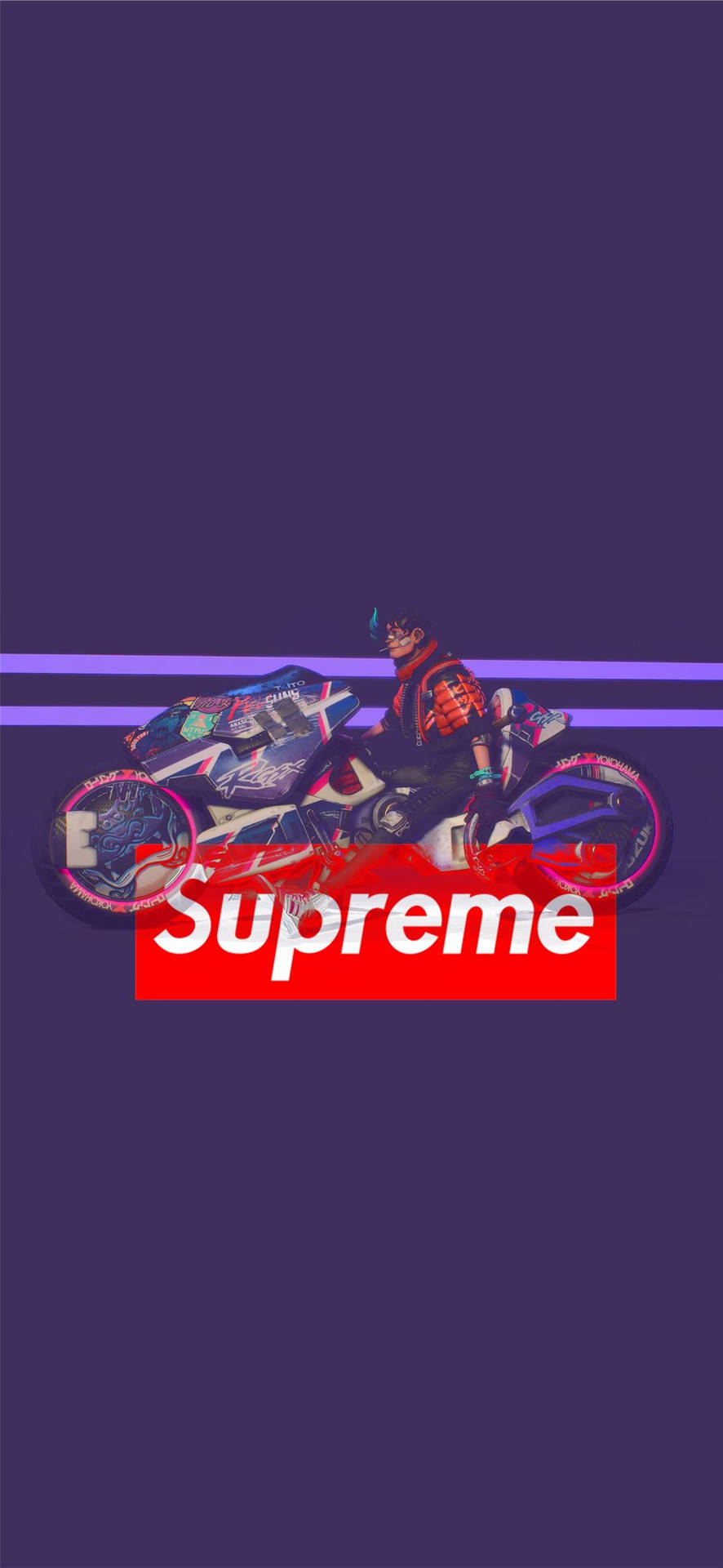 Purple Supreme Racing Wallpaper