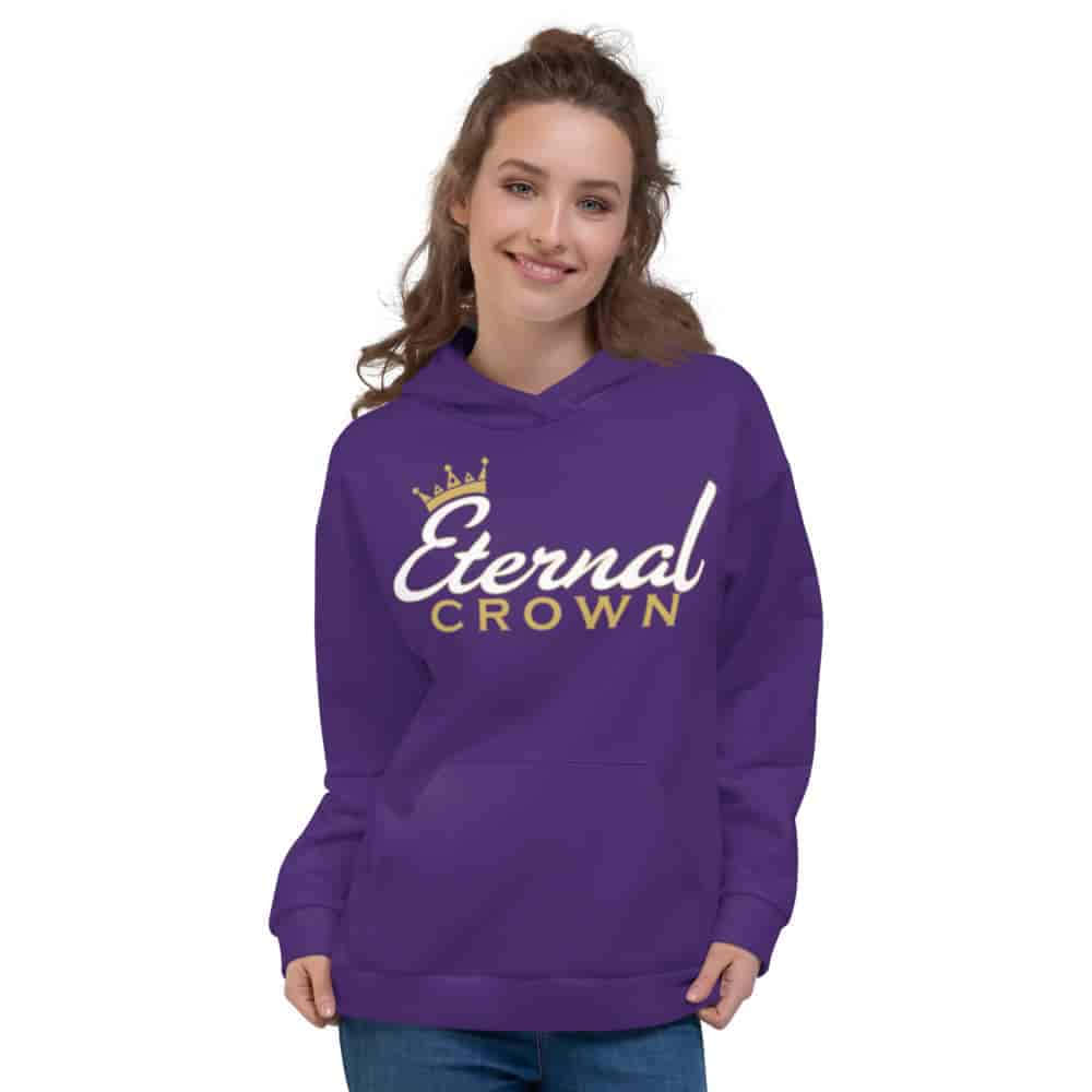 "Stay comfy and stylish with this cozy yet vibrant Purple Sweatshirt." Wallpaper