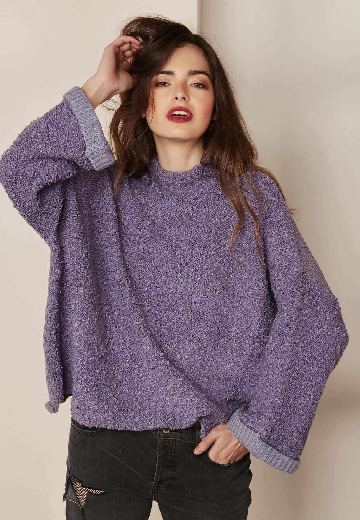 A Stylish Purple Sweatshirt Wallpaper