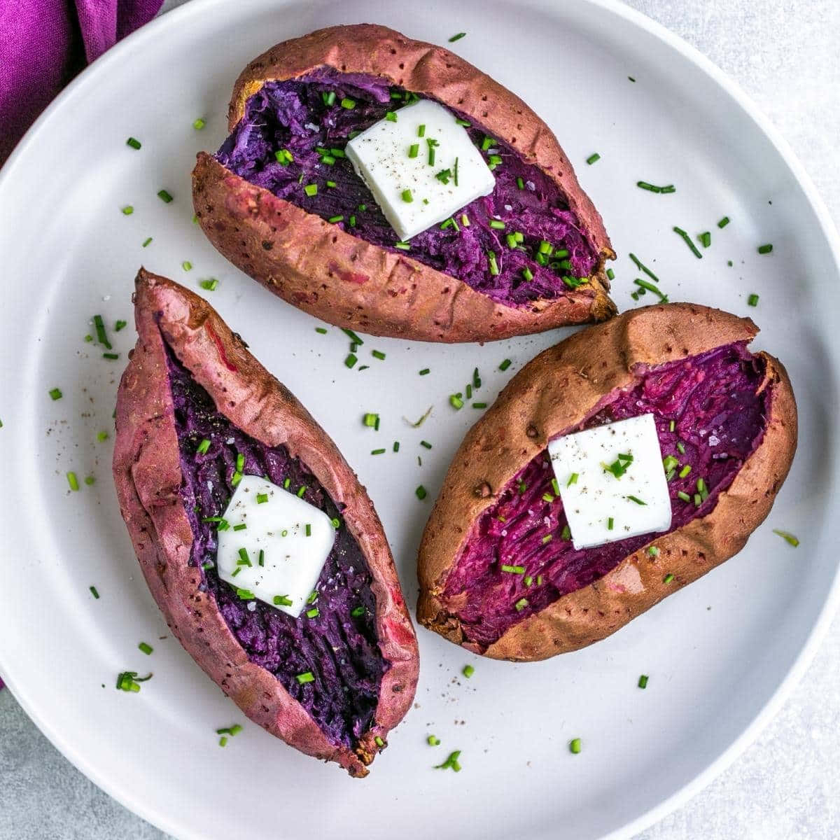 Delicious Purple Sweet Potatoes Wallpaper