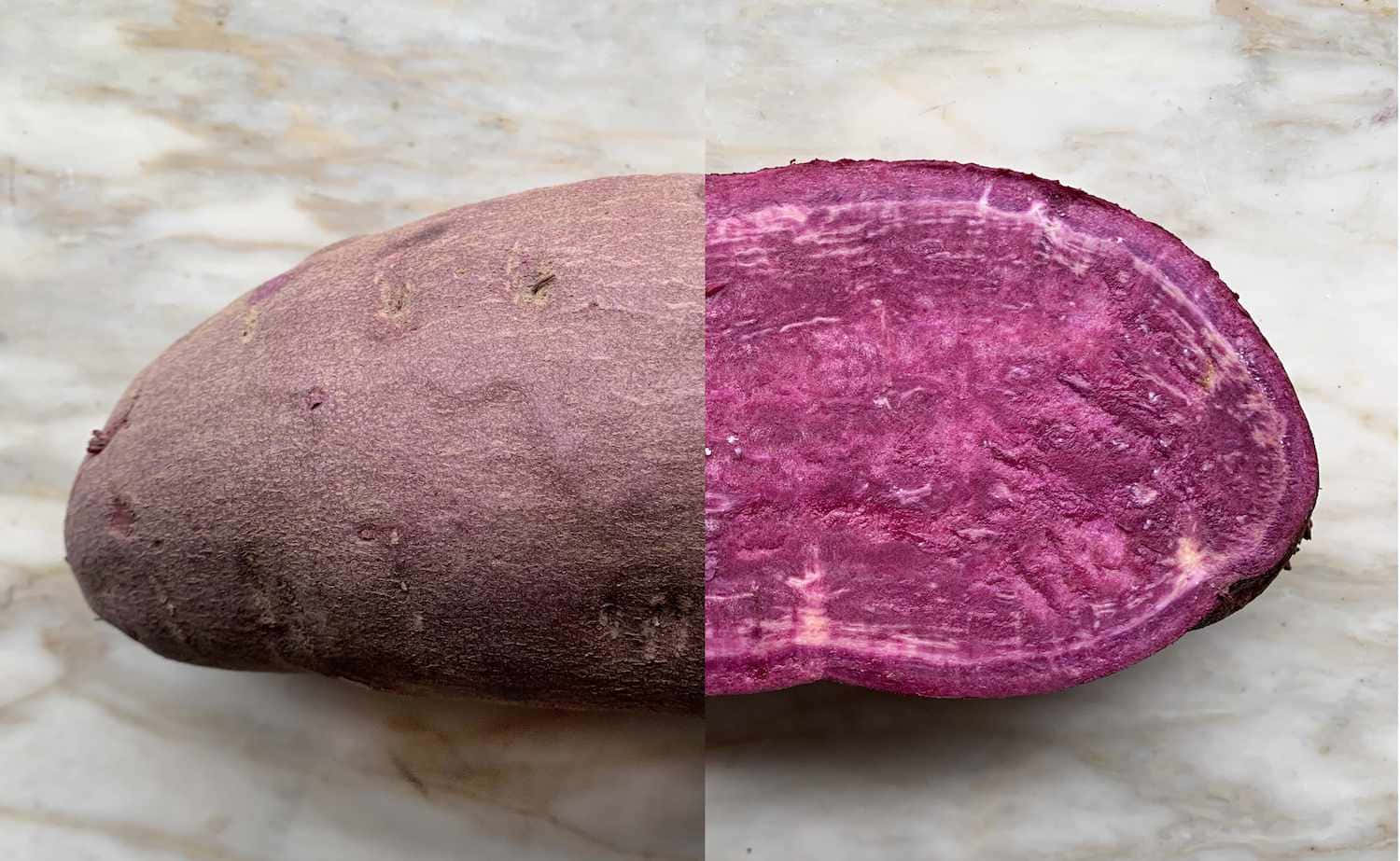 Bright and Colorful Purple Sweet Potato" Wallpaper