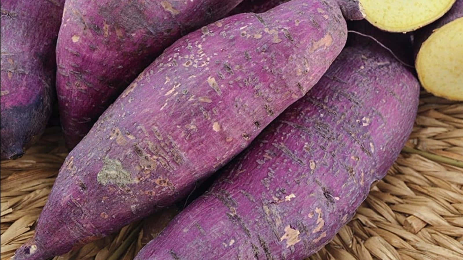 Enjoy the unique flavor of Purple Sweet Potato Wallpaper