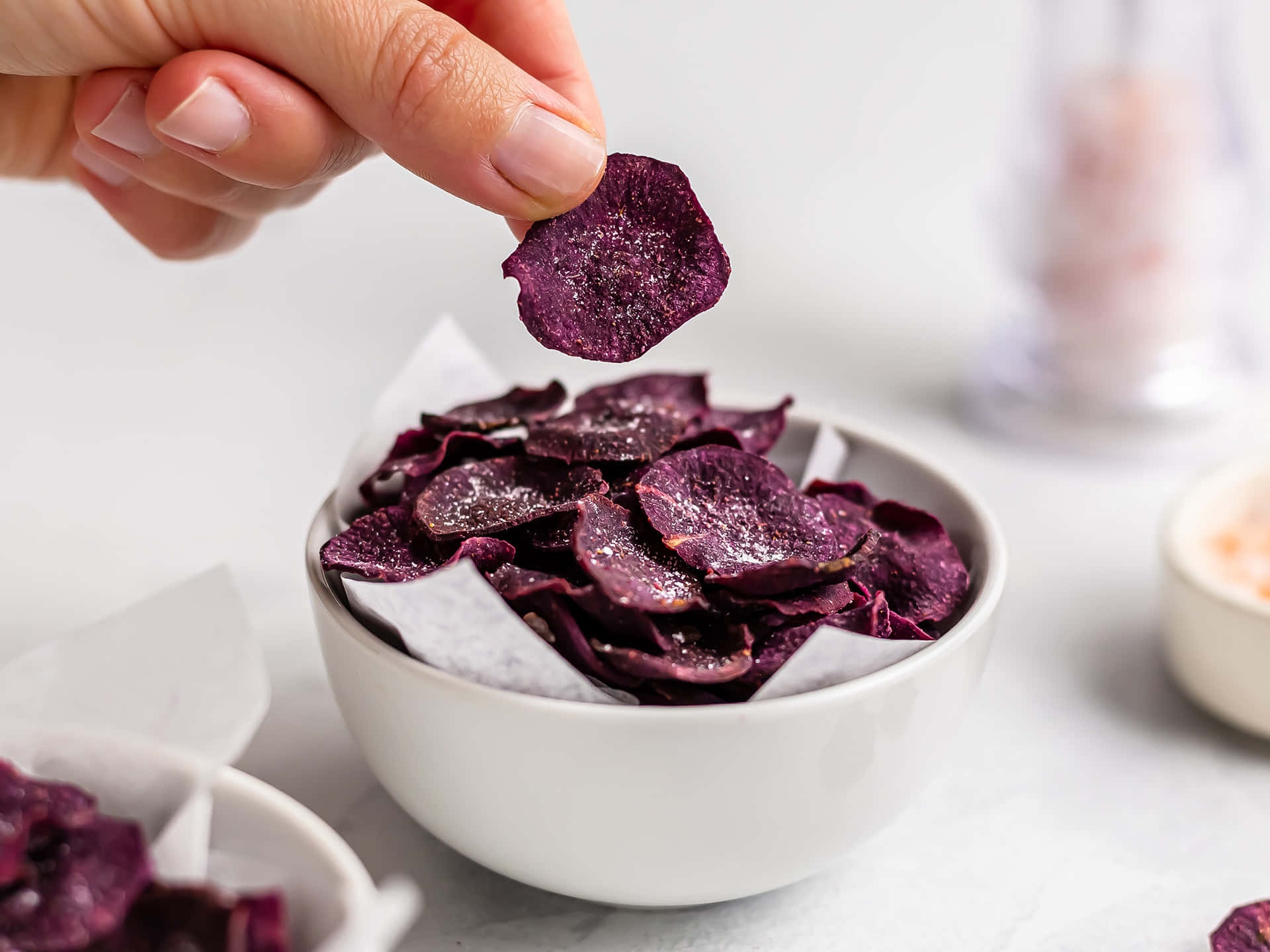 Perfectly Roasted Purple Sweet Potato Wallpaper