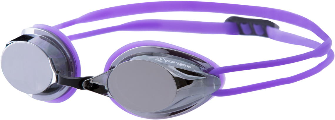 Purple Swimming Goggles Product View PNG