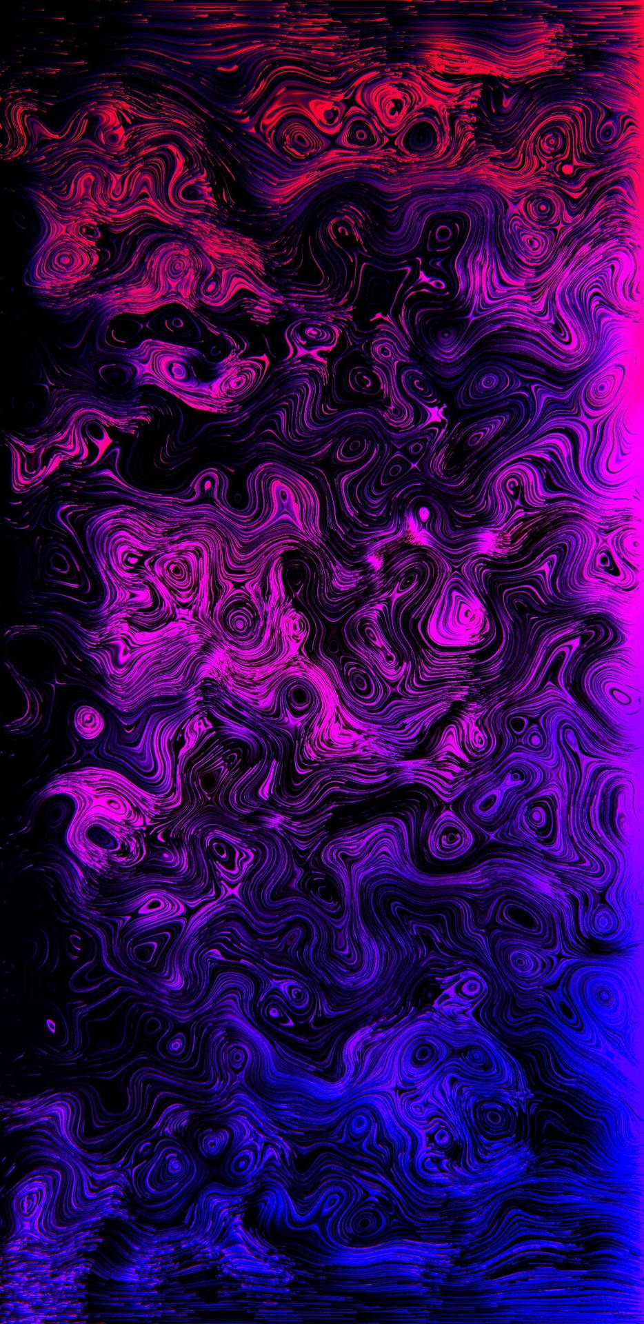 Purple Swirls Color Iphone Digital Painting Wallpaper