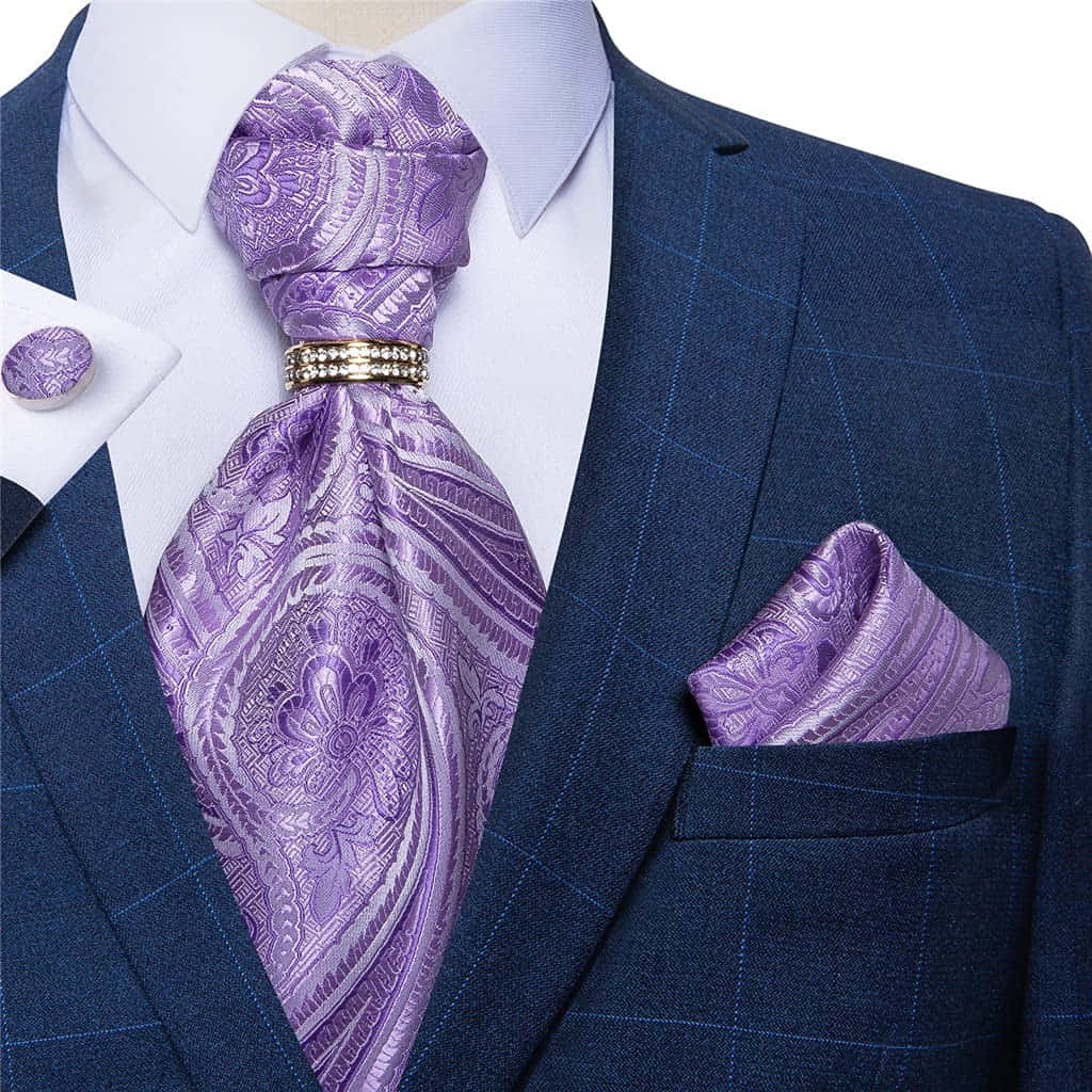 Make A Statement With A Purple Tie Wallpaper