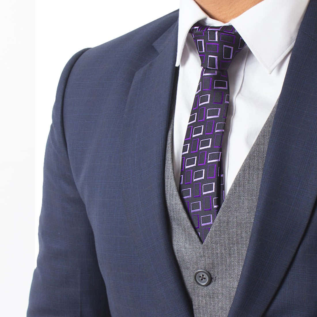 Look sharp with a stylish Purple Tie Wallpaper