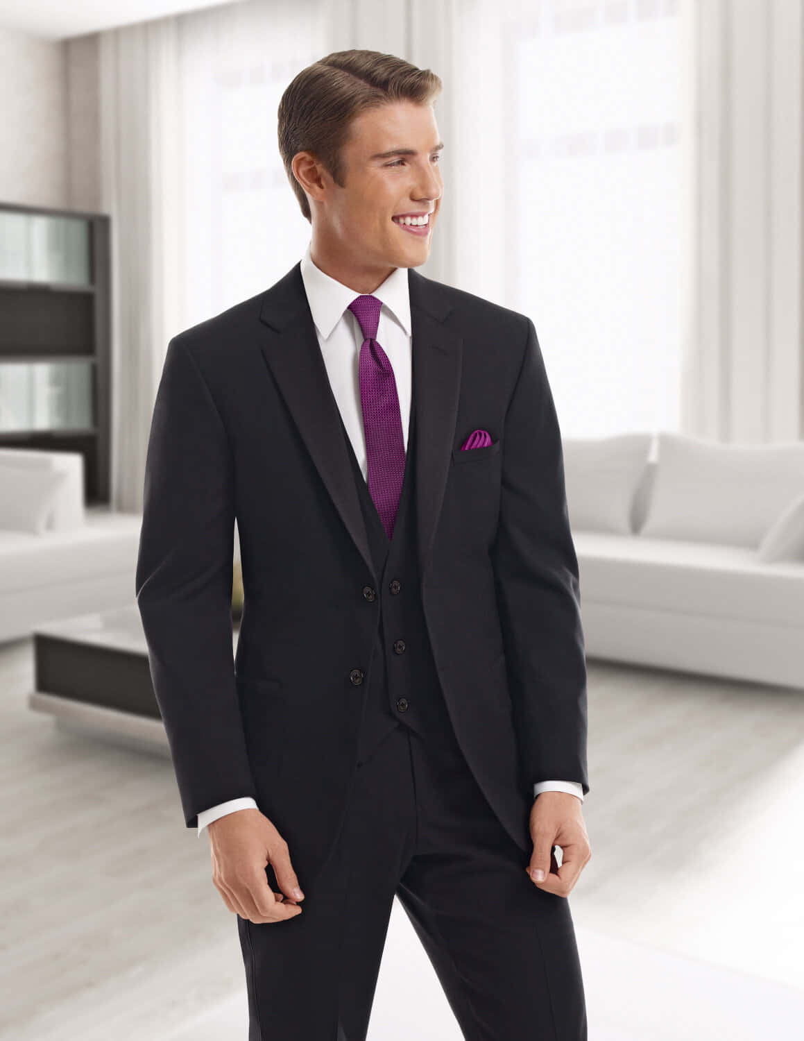 Spruce Up Your Look with a Dapper Purple Tie Wallpaper