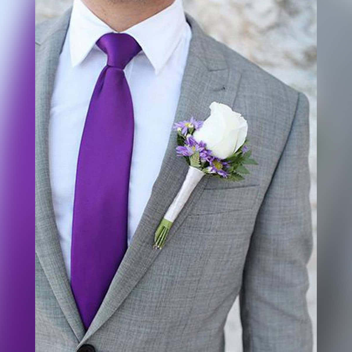 Purple Tie – Adding a dash of formal flair" Wallpaper