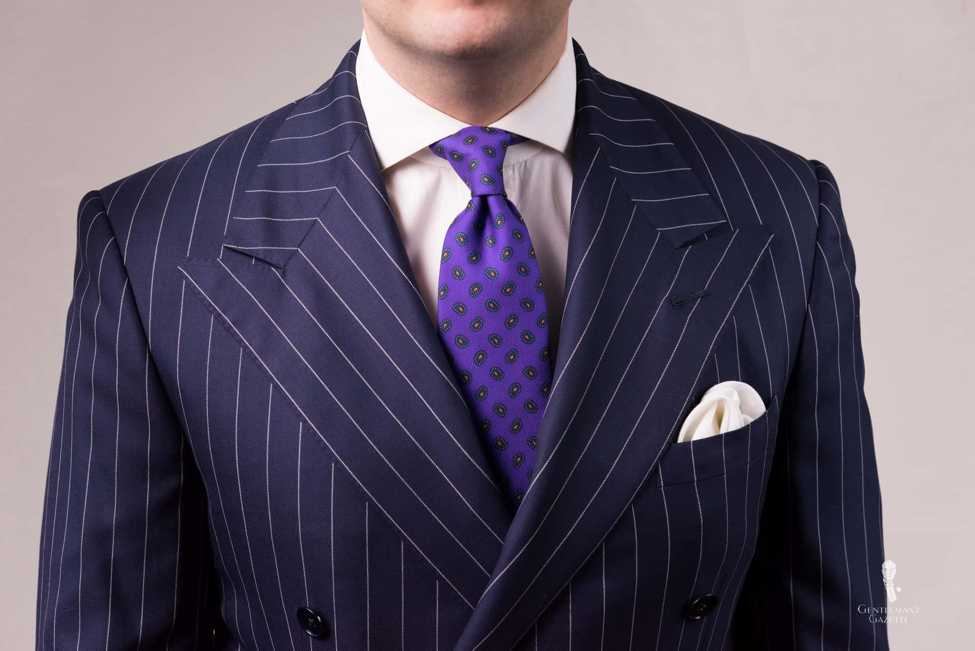 A Purple Tie for Sophisticated Style" Wallpaper