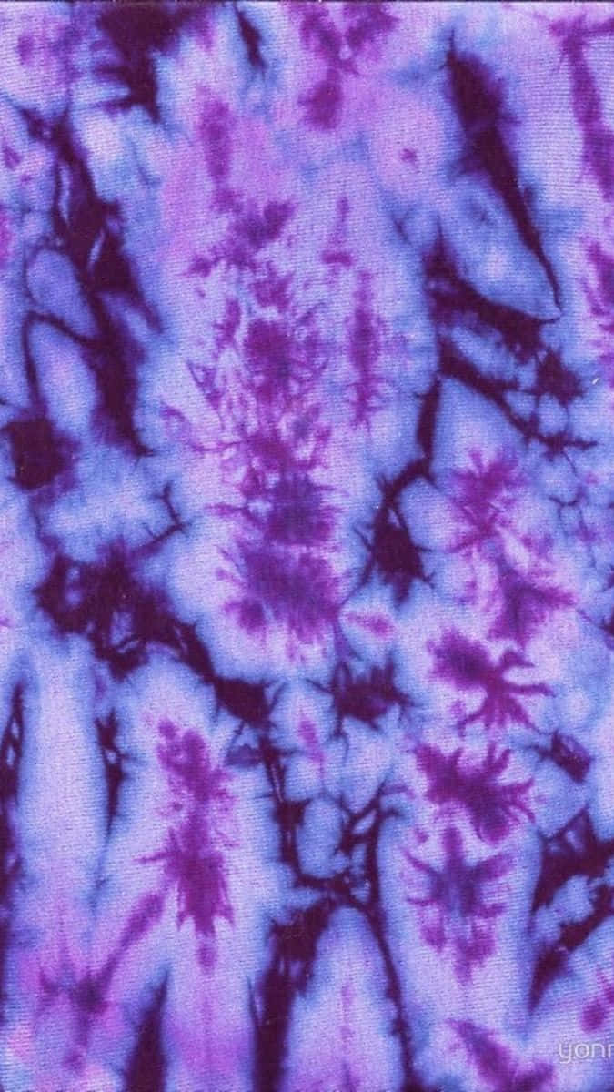 Stand Out in Style with This Purple Tie Dye Design Wallpaper