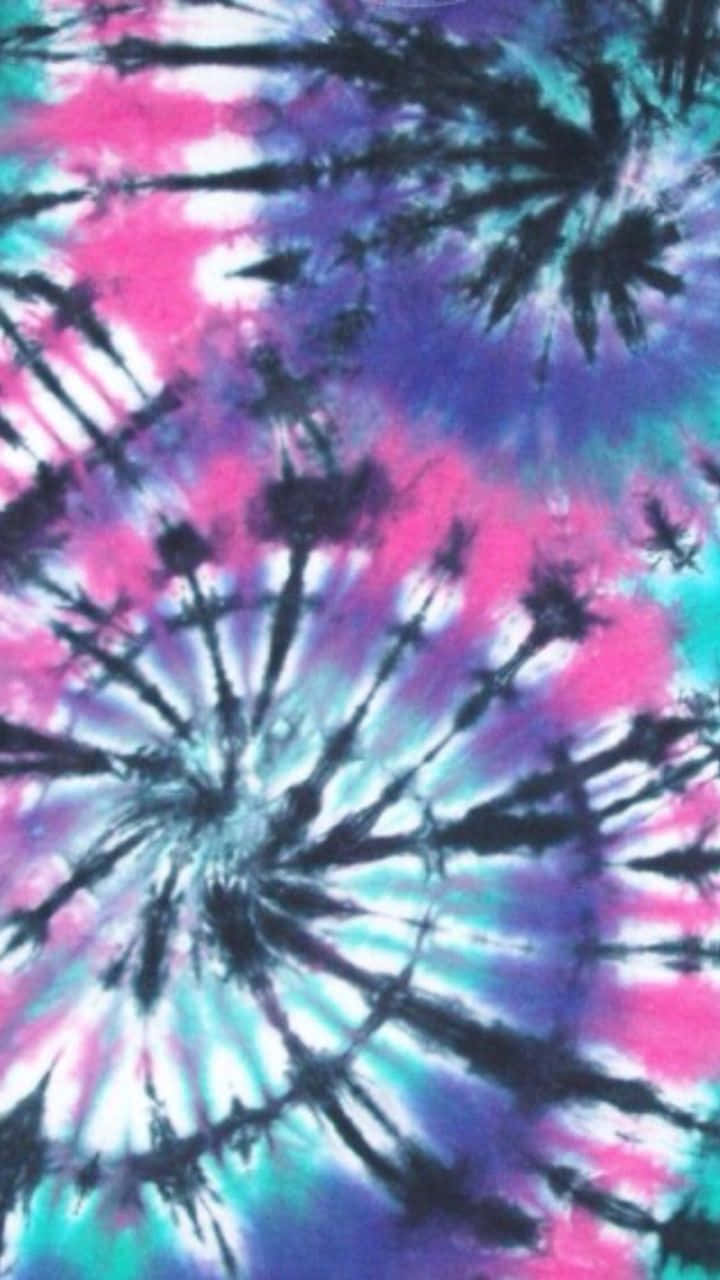 Alt er groovy med lilla tie dye. Wallpaper