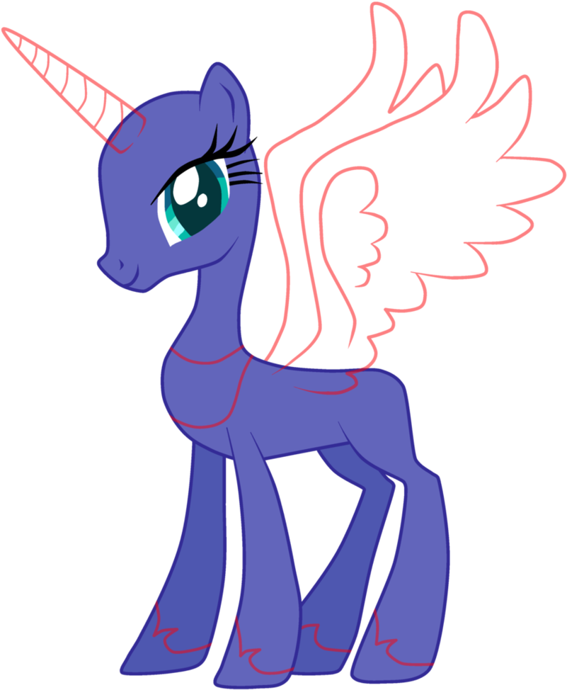 Purple Unicorn Pegasus M L P Base PNG