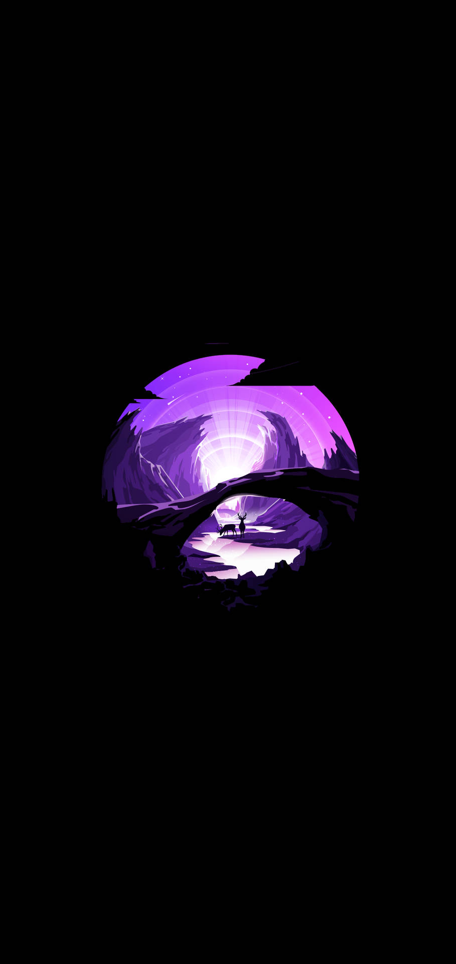 Purple Valley Minimal Dark Iphone