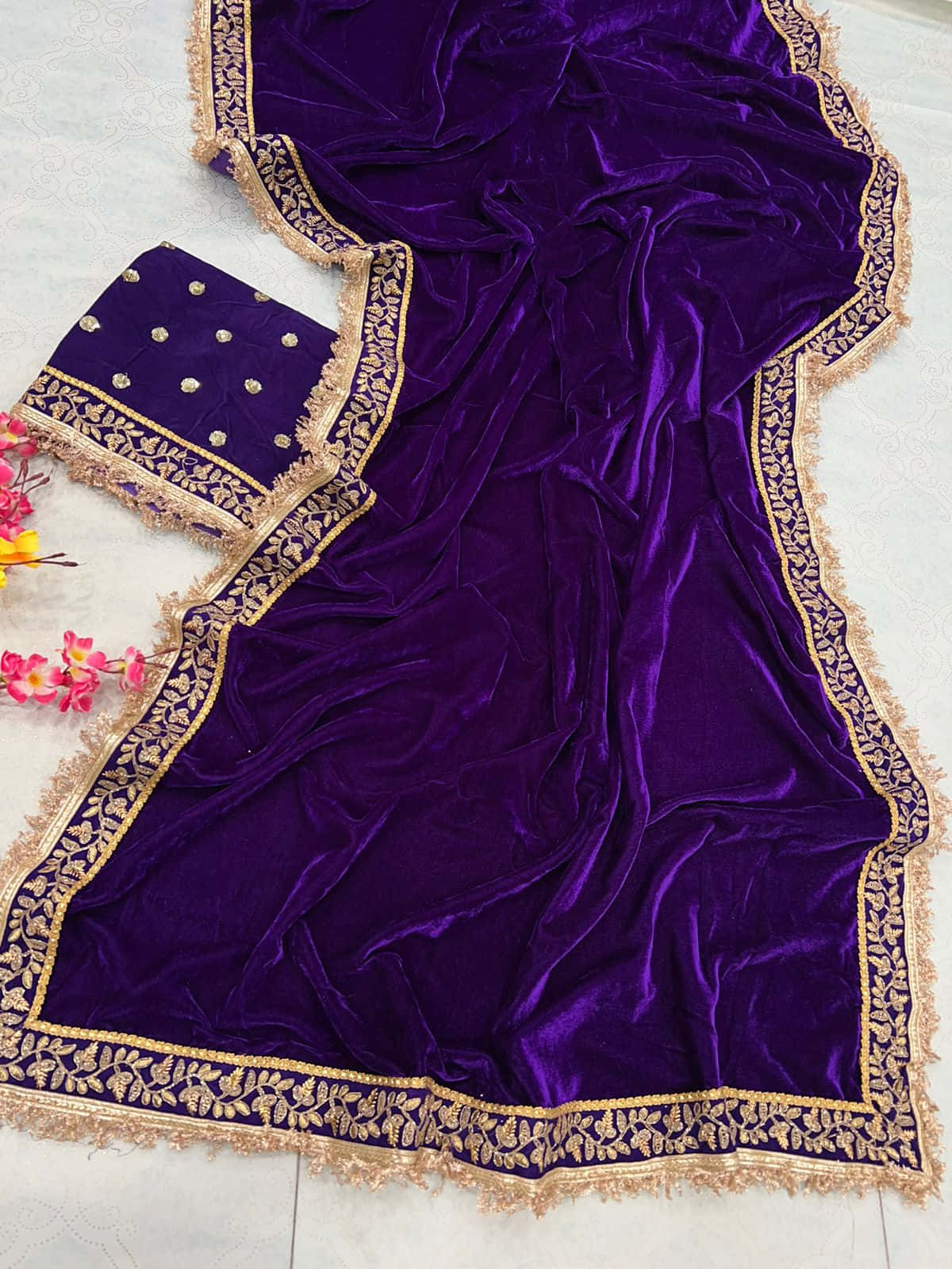 Luxurious Purple Velvet Wallpaper