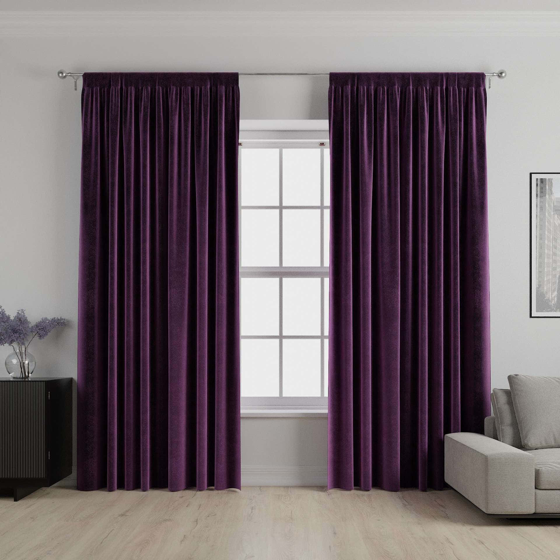 Relax and Enjoy Luxurious Comfort with Purple Velvet Wallpaper