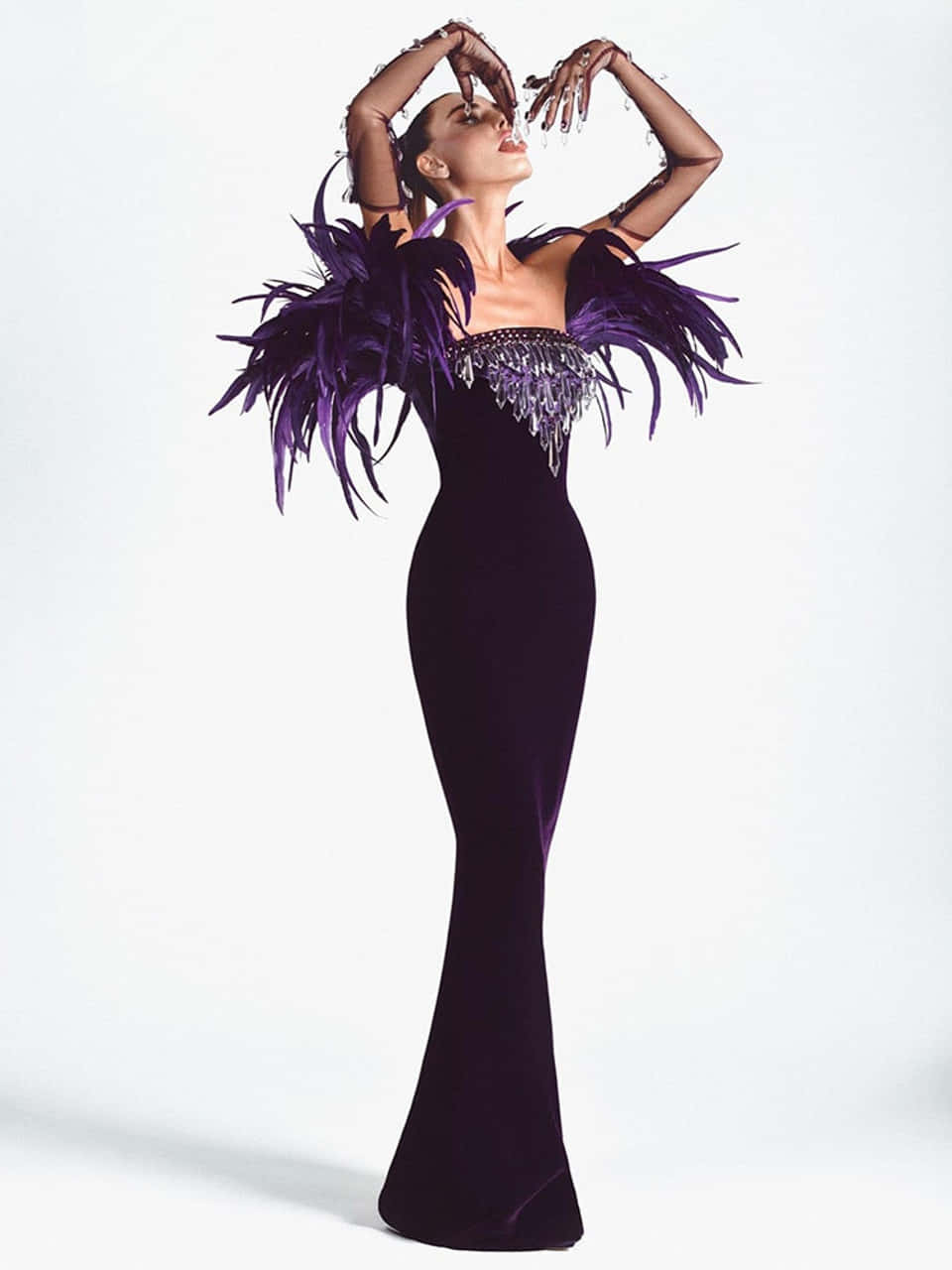 Feel the luxurious richness of Purple Velvet" Wallpaper