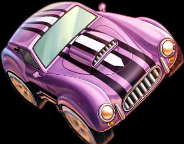Purple Vintage Sports Car Illustration PNG
