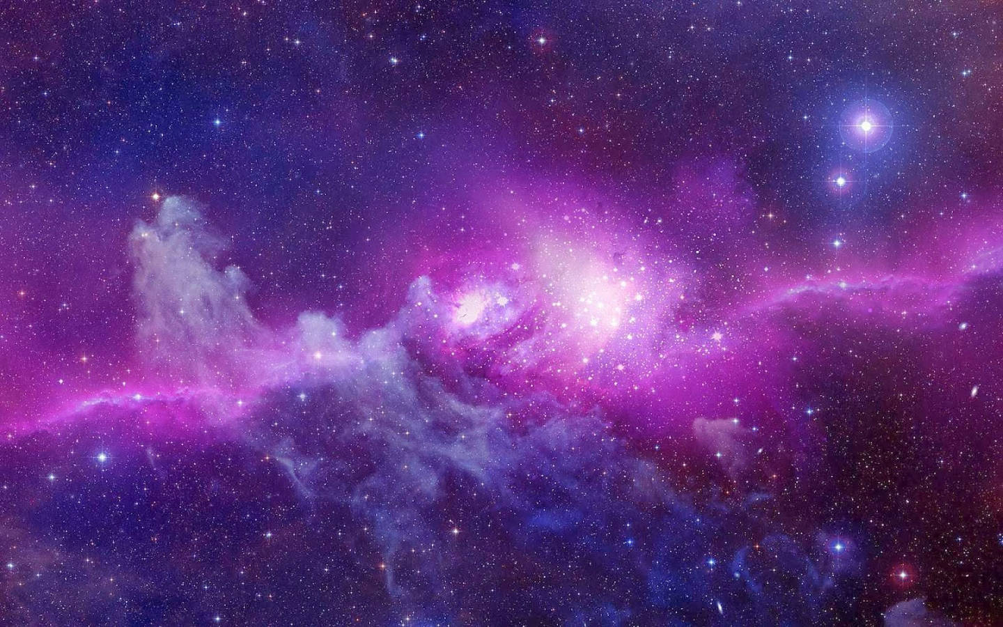 Lilaviolett Ästhetisches Galaxy Wallpaper