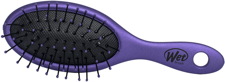 Purple Wet Brush Hair Detangler PNG