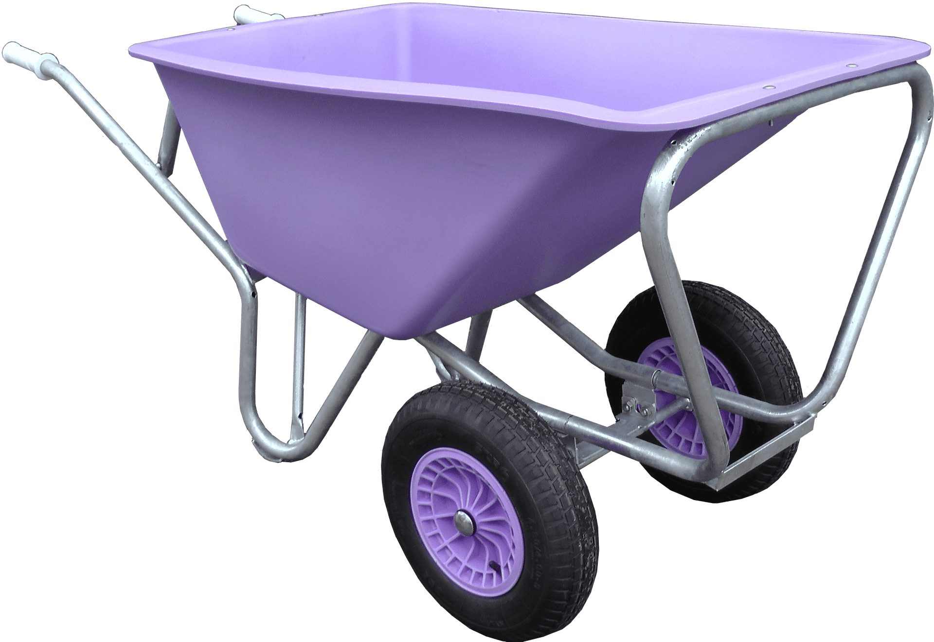 Purple Wheelbarrow Isolated Background PNG