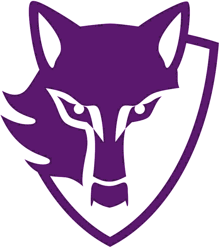 Purple Wolf Logo Vector PNG
