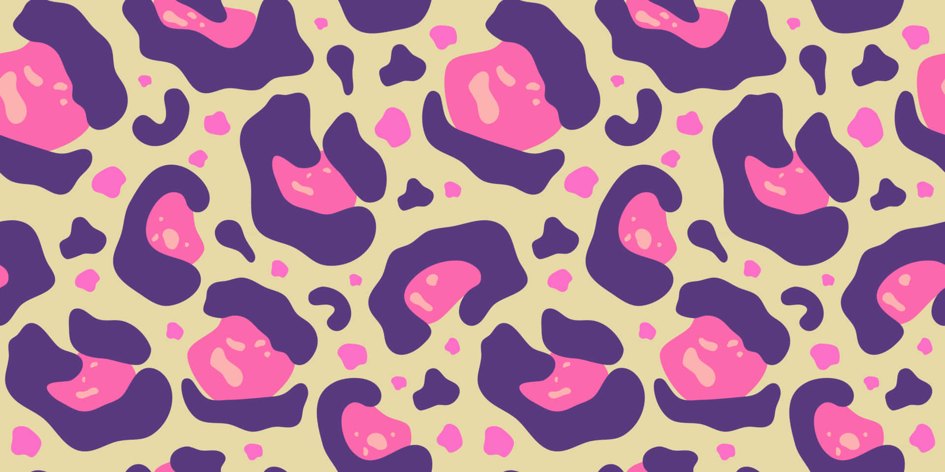 Purple Y2 K Aesthetic Pattern Wallpaper