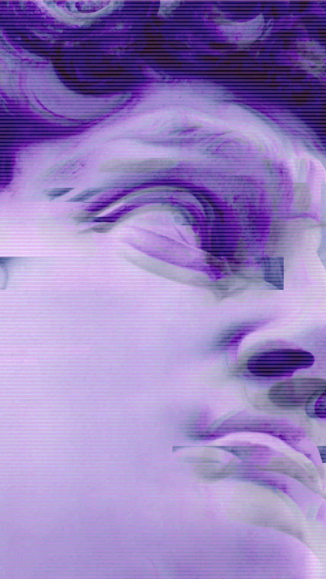 Purple Y2 K Aesthetic Portrait Wallpaper