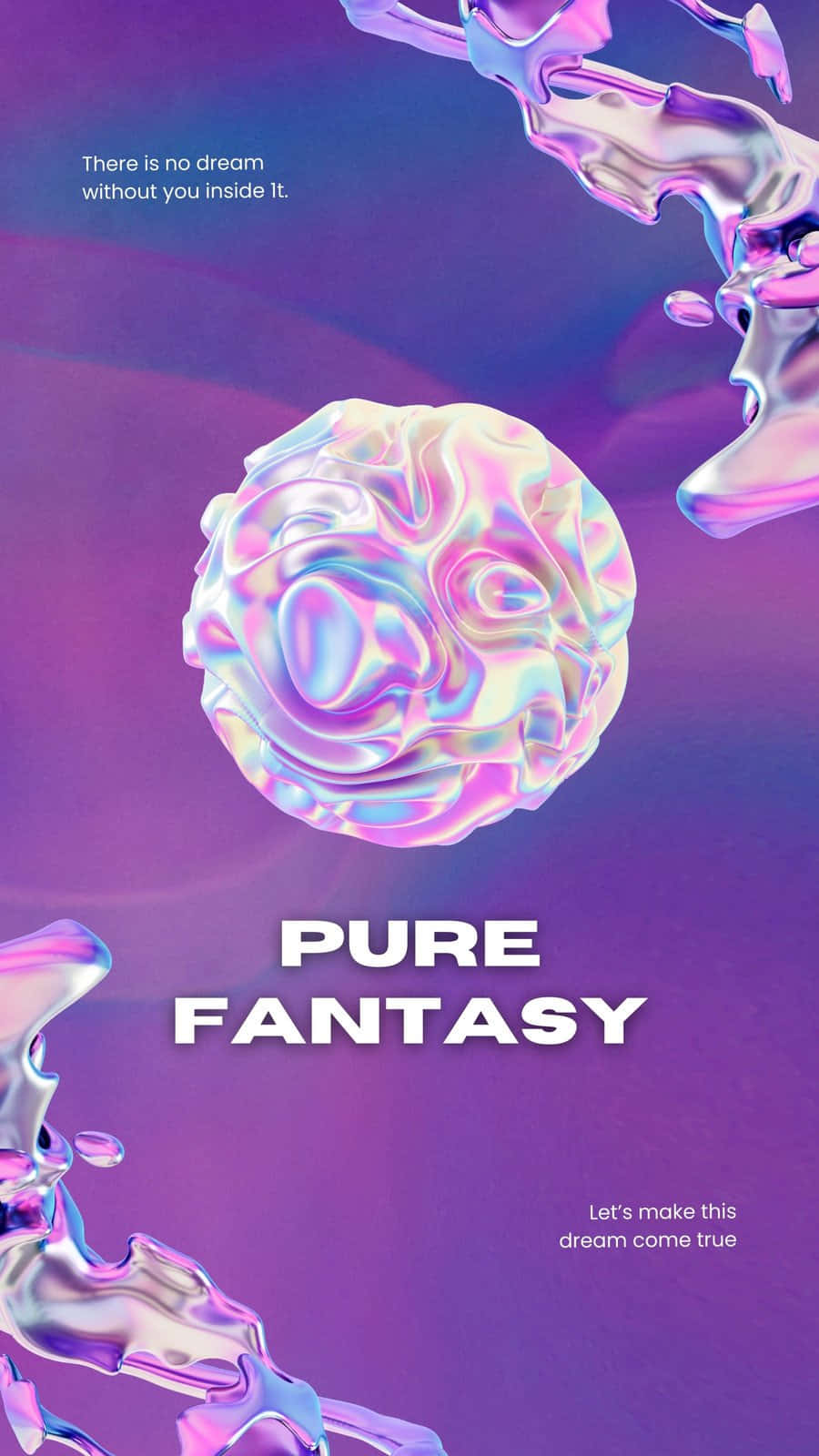 Purple Y2 K Fantasy Poster Wallpaper