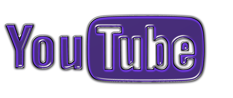 Purple You Tube Logo Design PNG